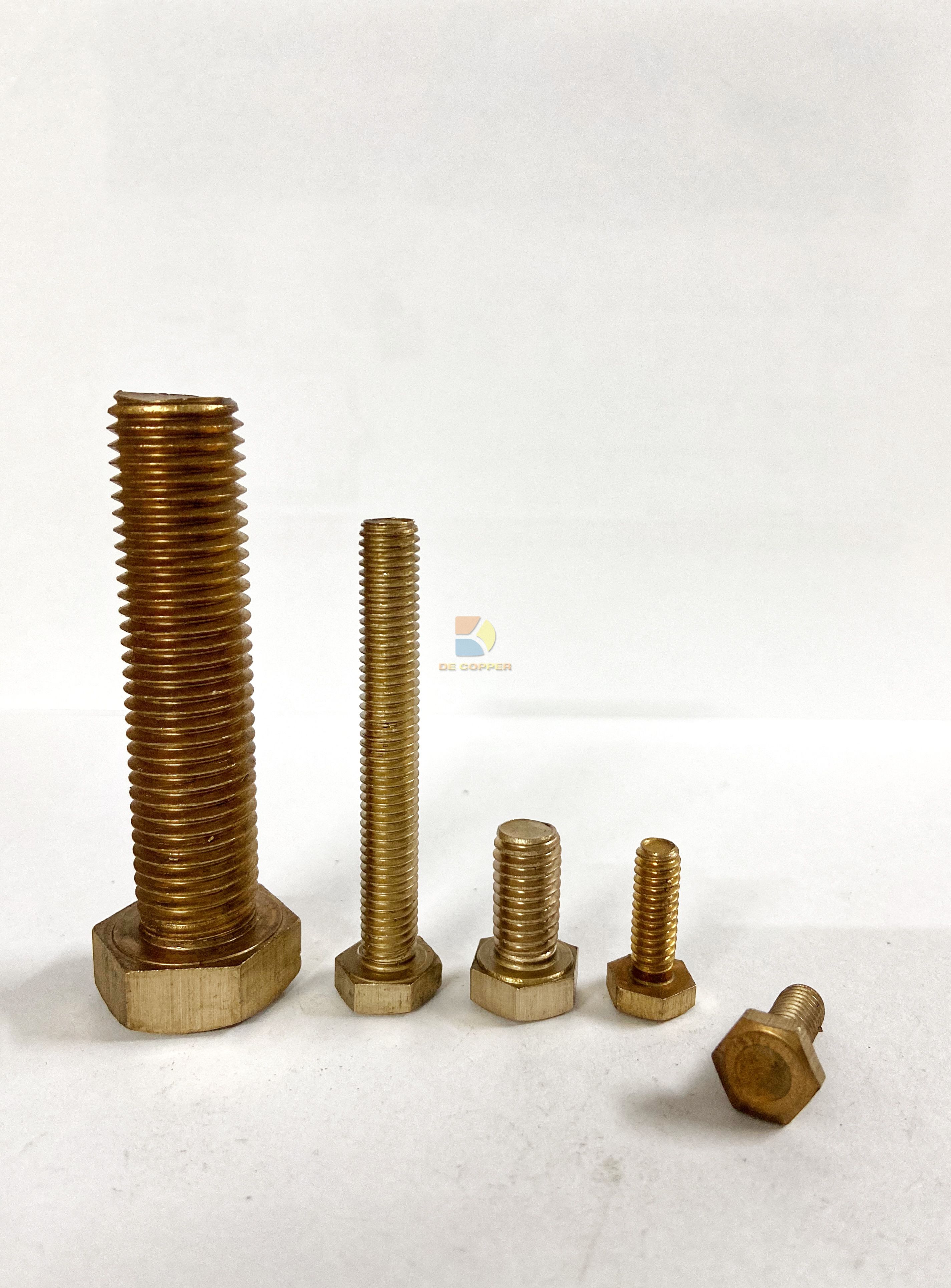 Pernos hexagonales externos de bronce silicio para sujetadores marinos