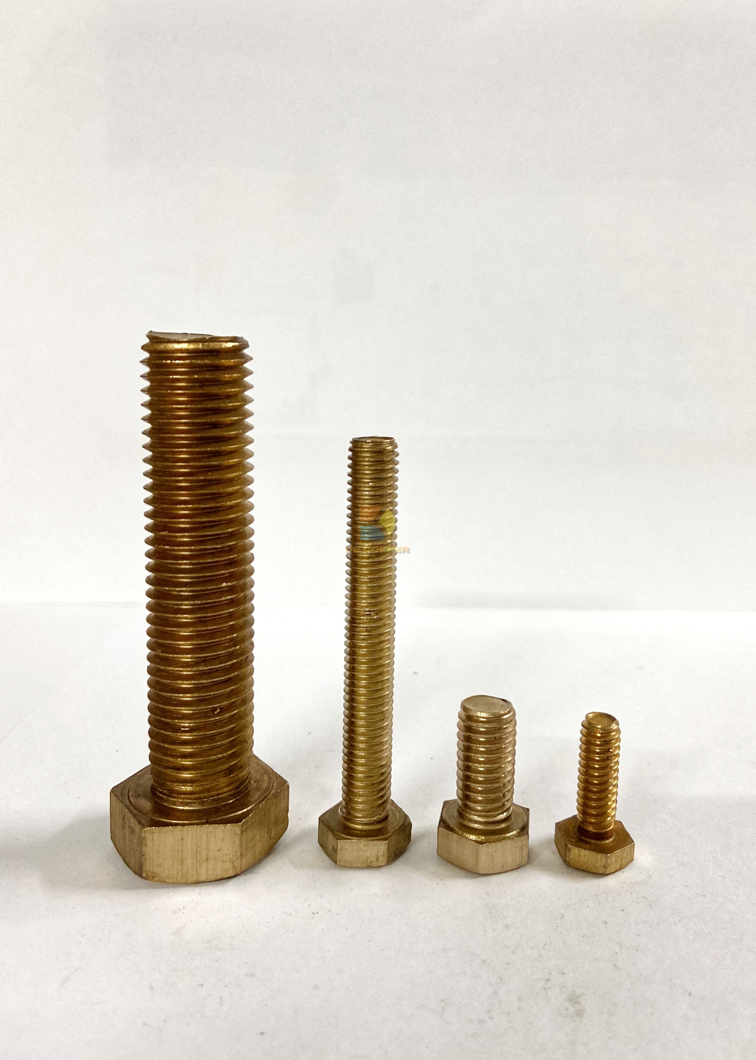 Pernos hexagonales externos de bronce silicio para sujetadores marinos